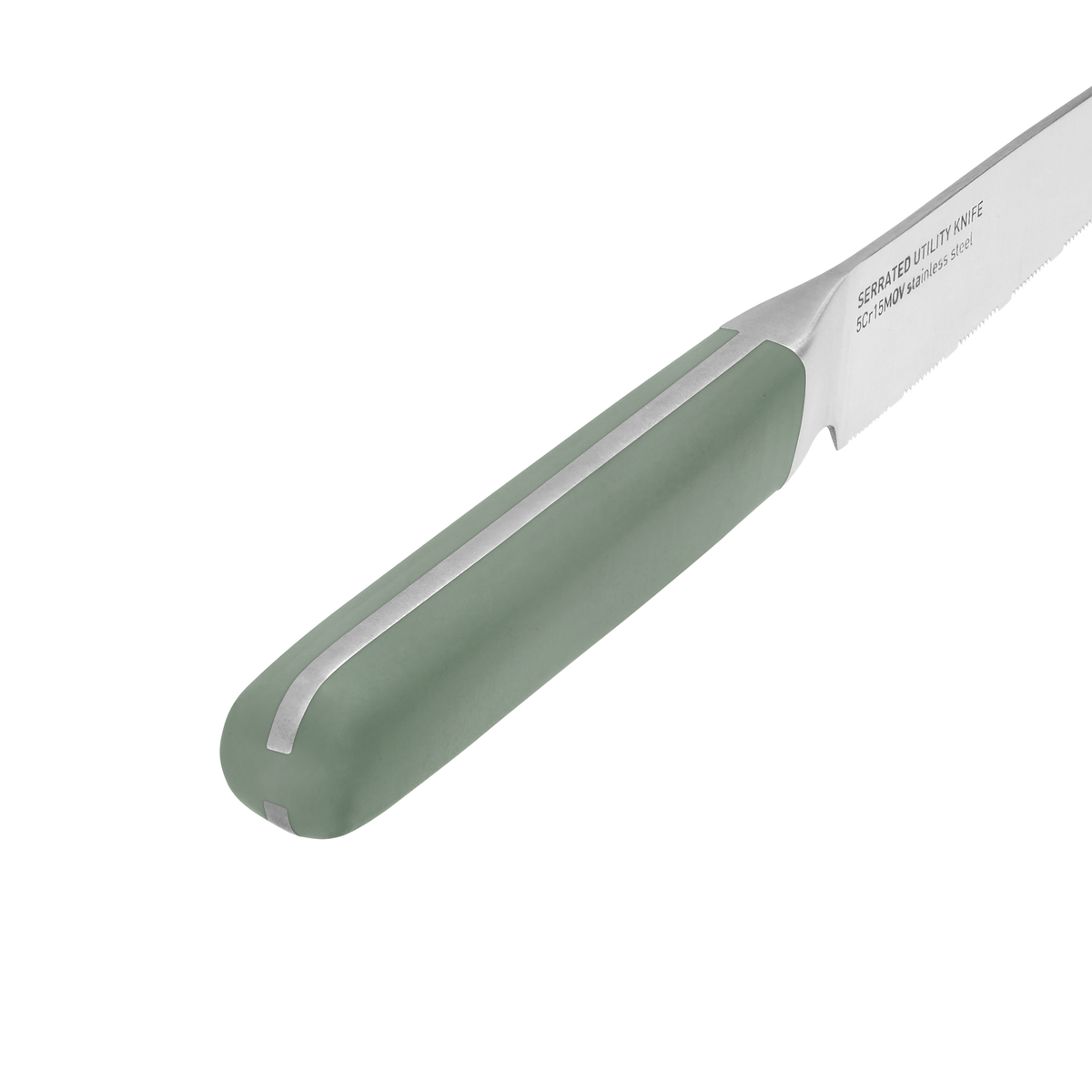 Elements-serrated-knife-11,5-cm-khaki-handle
